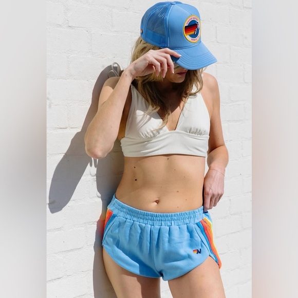 Aviator Nation 5 Stripe Jogger Shorts - Picture 14 of 15